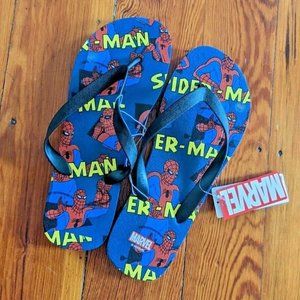 Marvel Spider-Man Slippers Sandals Men's size 11 43/44 disney miniso flip flops